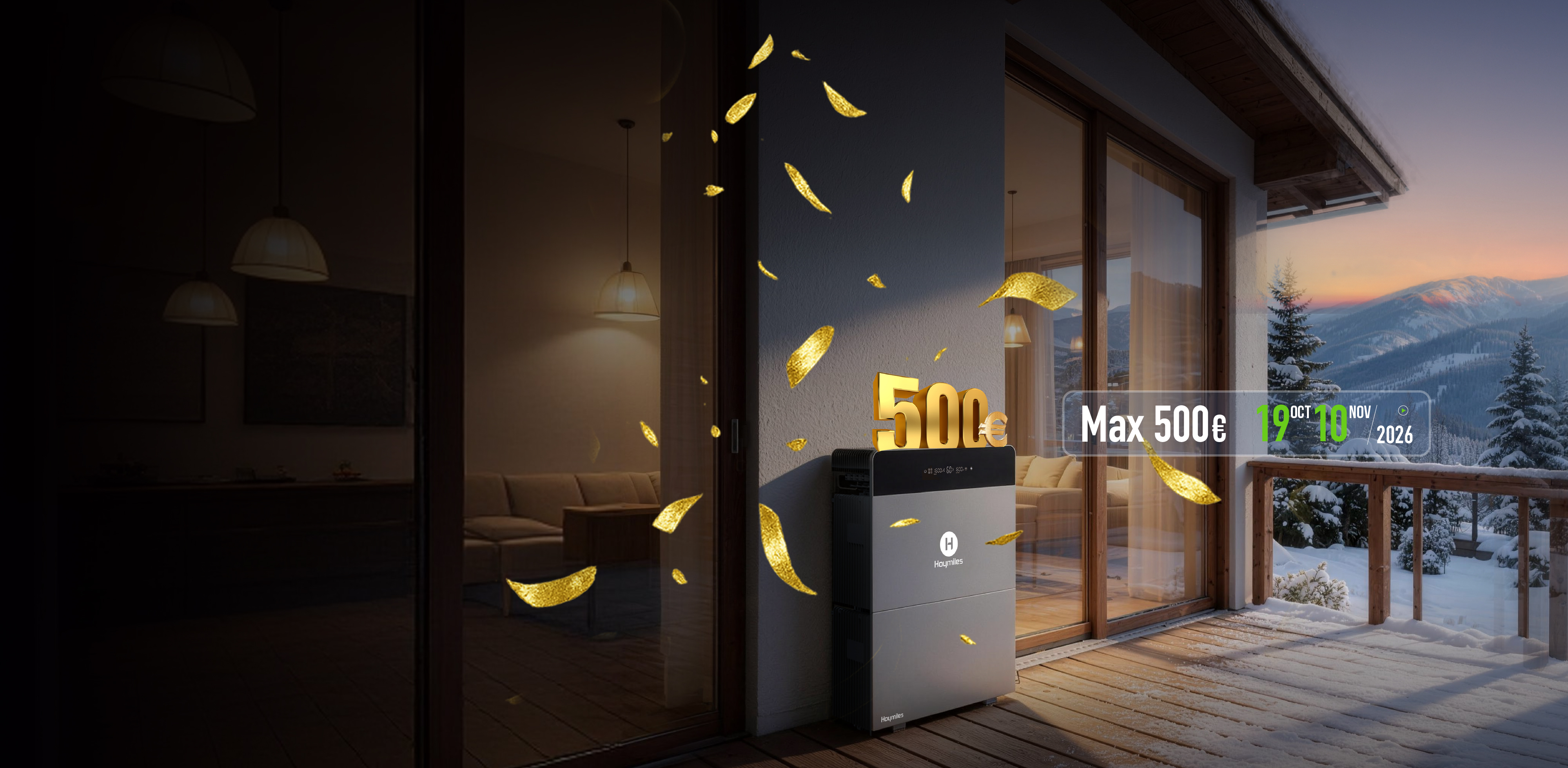 HiBattery 4020 X — Ready for Winter, save up to €500, 19 Oct. – 10 Nov. 2026