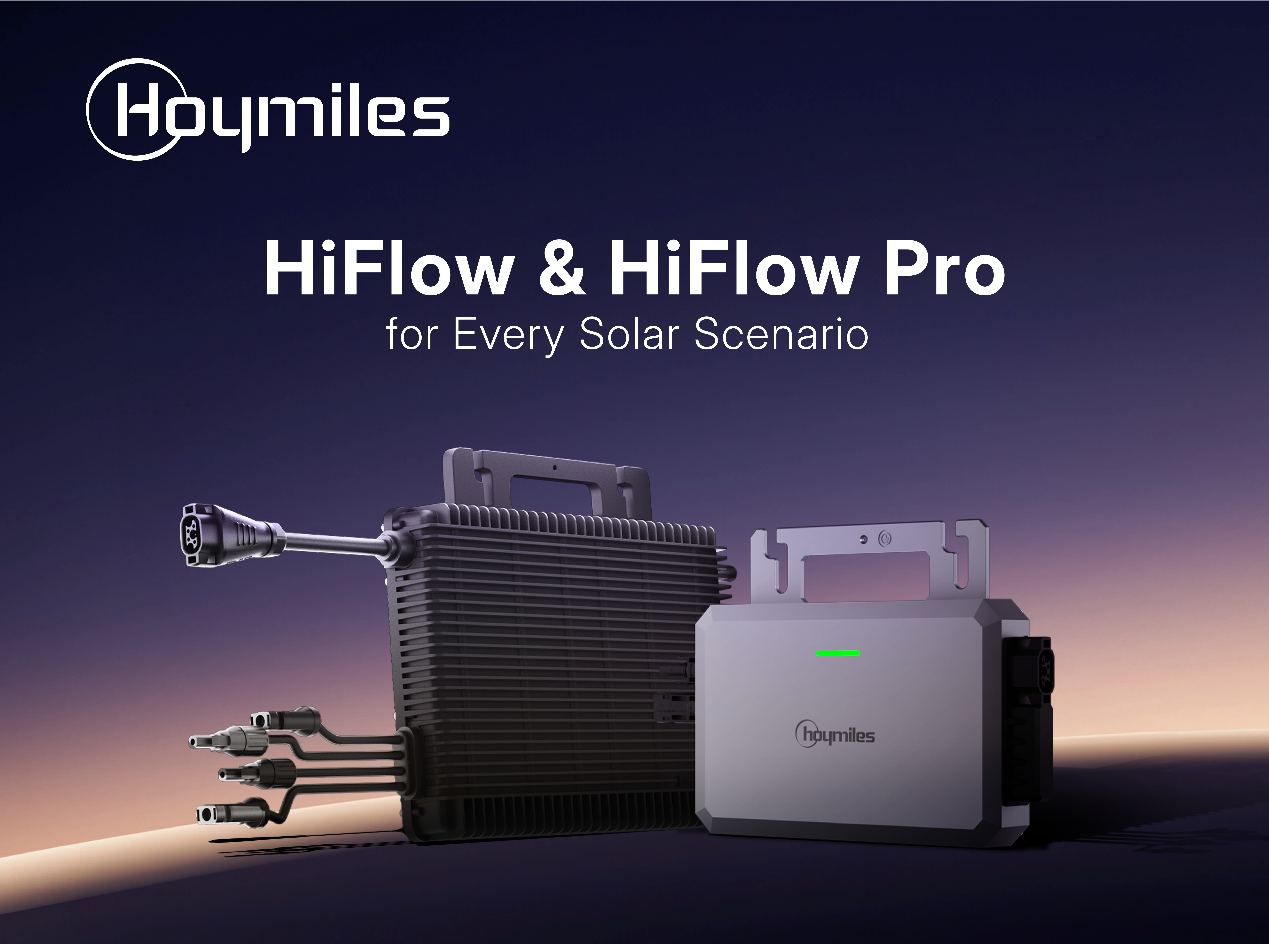 As early as 2022, Hoymiles microinverters were widely adopted in balcony solar which emerged as an important application scenario. Since then, the company has made dedicated R&D effort in the sector and launched its first balcony solar storage product in 2023. This continuous investment culminated in the official establishment of a Plug-in product line in late 2025, completing the product matrix of Hoymiles. The HiFlow and HiFlow Pro series represent Hoymiles' commitment to refined operations within the European residential market through solutions specifically engineered for the unique demands of balcony solar and small-scale DIY setups.  A Tailored Duo for Plug-in Solar and Storage The HiFlow and HiFlow Pro series are especially designed for DIY users. Simple plug-and-play means no electrician or wiring is needed, while excellent efficiency promises maximum energy yield. HiFlow microinverter: Working at 800 W output power, the HiFlow microinverter is optimized for single-direction PV systems (e.g., two panels with the same orientation). It features 97% peak efficiency and wide operation voltage range, ensuring optimal savings and more power production even in low-light conditions. HiFlow Pro microinverter: Built for complex setups and varying orientations, the HiFlow Pro series ranges from 300W to 2000W and comes with 1-in-1, 2-in-1 and 4-in-1 options. It features industry-leading MPPT efficiency (99.8% static / 99.5% dynamic) and Dynamic Power Adjustment which automatically reallocates power to prevent waste when panel outputs differ.  Both models enable less than 60-second set-up via seamless Bluetooth and Wi-Fi connectivity. In addition, the IP67 protection rating guarantees robust operation in challenging conditions from -40℃ to +65℃.  The microinverters are now ready in Europe, with different models becoming available in various countries on a rolling basis. Coming Soon: New Innovations in Micro-Storage As the plug-in solar market matures, Hoymiles is poised to unveil its first hybrid micro-storage solution in June following the success of its first two generations of AC-coupled plug-in home batteries, MS-A2 and HiBattery 1920 AC. The new product is the result of dedicated R&D investment, which is ready to meet the growing demand of plug-in settings and small-scale residential scenarios.  By further completing its product ecosystem, Hoymiles continues to provide European households with professional, specialized energy solutions for energy independence.  About Hoymiles Established in 2012, Hoymiles is a global MLPE and energy storage solution provider, specializing in module-level inverters and storage systems. With a vision of a clean, sustainable future, Hoymiles strives to lead the smart energy industry through high-efficiency, reliable, and user-friendly technology.  Learn more at  https://www.hoymiles.com/hiflow.html  https://www.hoymiles.com/hiflowpro.html