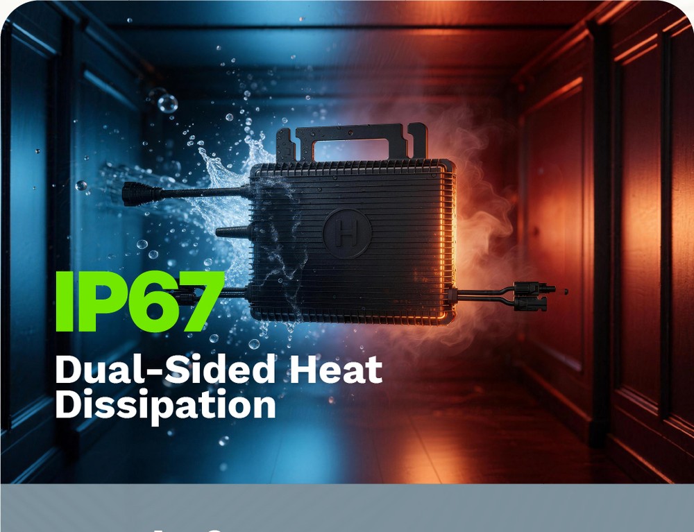 IP67 dual-sided heat dissipation